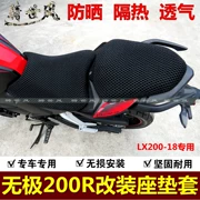 Longxin Promise 200-18 đệm ghế trước và sau Túi 200R túi ngồi chính ghế phụ đệm lắp ráp ghế cách nhiệt bọc tổ ong - Đệm xe máy