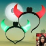 Trang trí biểu diễn cho trẻ em Halloween dạ quang ánh sáng ban đêm headband sáng sừng đầu khóa Halloween - Sản phẩm Đảng / Magic / Hiệu suất quần áo halloween cho bé