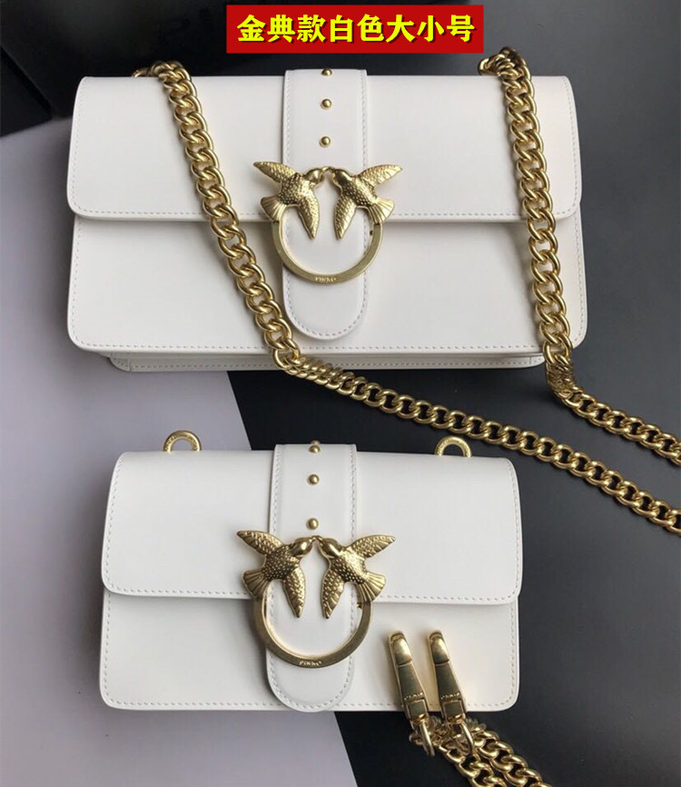 Classic Large Platinum2021 new pattern quality goods Purchasing agent PINKO Swallow bag Pingao Dionysus Female bag One shoulder Messenger Chain package Official website