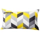 R-Yellow Grey Geometric Punlow подушка