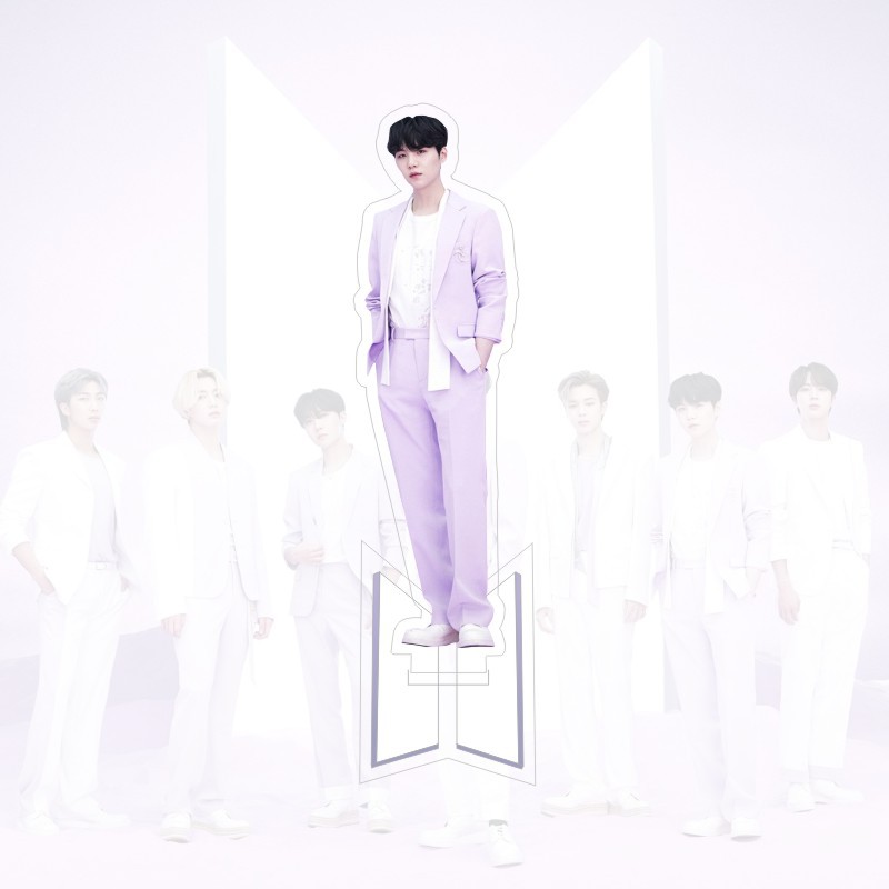 Bulletproof Out / SugaBulletproof Youth League BTS Seoul site Set up a brand desktop bus stop plate Jin Taiheng Tian Minguo character periphery Same gift