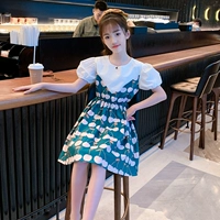 Комплект, летняя юбка, платье, коллекция 2021, в корейском стиле, 8-12 лет, подходит для подростков