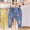 Quần jean bé gái 2019 quần áo xuân hè mới trong quần áo trẻ em thủy triều trẻ em phong cách nước ngoài thời trang Hàn Quốc mùa xuân và quần mùa thu - Quần quần nhung bé gái