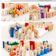 Giáo dục sớm cho trẻ em sức mạnh trí tuệ đồ chơi 100 mảnh khối xây dựng domino dấu hiệu xe nhận thức giao thông Daquan