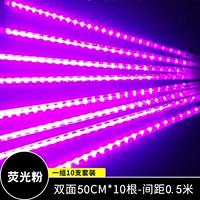 Розовый 50см*10 двойной высокий яркий набор