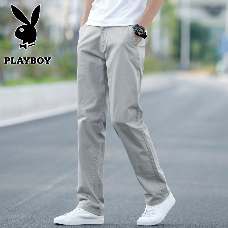 Playboy quần thường nam lỏng lẻo thẳng phù hợp với quần quần nam quần nam quần mùa xuân quần thể thao - Quần Harem