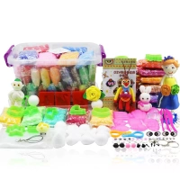 Đất sét siêu nhẹ 24 màu đất sét màu siêu nhẹ không độc hại plasticine đất sét 36 đồ chơi trẻ em cát. Sách không độc hại làm sạch thạch đất sét nhật tự khô