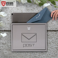 Генеральный менеджер почтового ящика Mailbox Outdoor Nearnabless Steel Villa Отчетность класса, висящая коробка на стену, блок, психологический письменный замок,