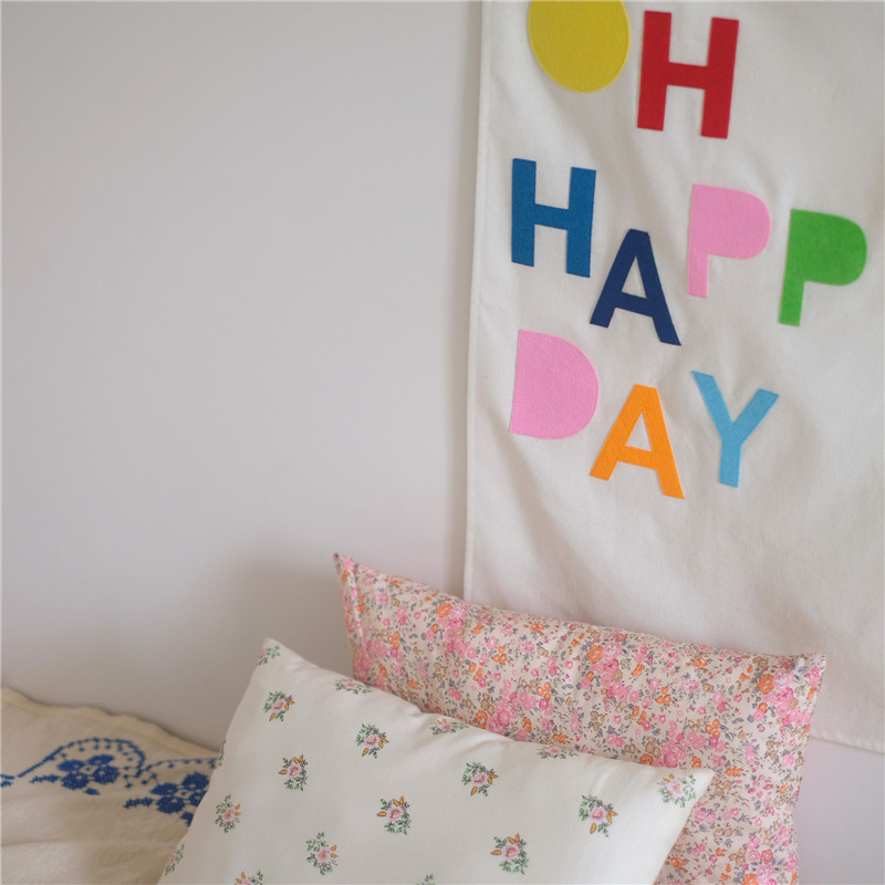 Fondo de tela para fotografía de bebés Oh Happy Day_voghion.com