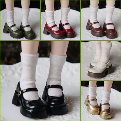 taobao agent Shop back to the thousand eight colors of color cloth BLYTHE 6 -point baby shoes puffy cake loli shoes Azone doll OB22 OB24 body bjd shoes