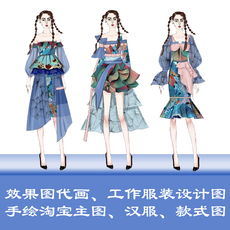 услуги аксессуары дизайн 代画服装效果图款式图ai cdr设计ps电脑手绘马克笔淘主图临摹素材