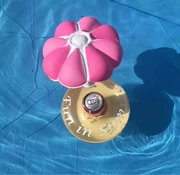 2017 new inflatable hoa nổi cup kẹo bơ cứng bia uống cup ngồi hồ bơi bơi đồ chơi