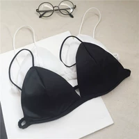 2018 mùa hè mới Châu Âu và Mỹ sexy bikini dây đeo ống top màu Ding vải với ngực pad sâu V bọc ngực đồ lót của phụ nữ các loại áo bra