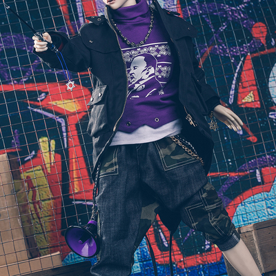 taobao agent Ringdoll's humanoid hip-hop style set Hui RC60-95 official genuine 3-point BJDSD clothes