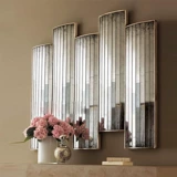 Ретро декоративное зеркалое, комбинированное диван, стена отеля простая фоновая стена творческая гостиная стена висеть