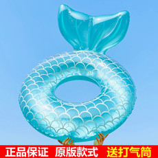надувной круг 美人鱼尾游泳圈成人救生圈浮排漂浮水上椅子充气浮床水泡拍摄道具