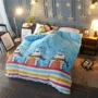 Phim hoạt hình trẻ em mẫu giáo dày cộng với nhung đơn mảnh chăn ấm flannel san hô nhung pha lê nhung bé chăn chăn đũi