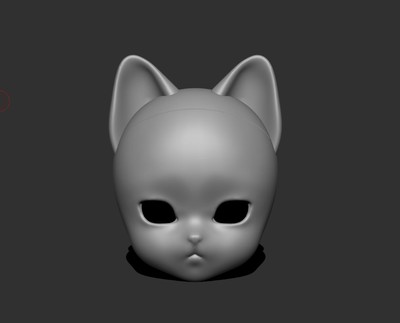 taobao agent [Lamb Insomnia] 3D Print BJD Cat Head — Gaga (authorized)