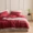 60 Tencel bốn mảnh băng hai mặt màu đỏ mùa hè màu hồng thân thiện với da ngủ màu nude thêu giường màu rắn - Bộ đồ giường bốn mảnh