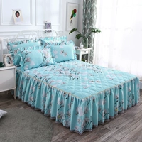 Twill cotton dày vải bông đệm giường ngủ giường đơn mảnh cộng với giường nhóm bông giường với bộ ba hoặc bốn miếng - Váy Petti váy giường