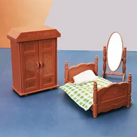 Реалистичное маленькое семейное украшение для кровати для шкафа, маленькая фигурка, игрушка
