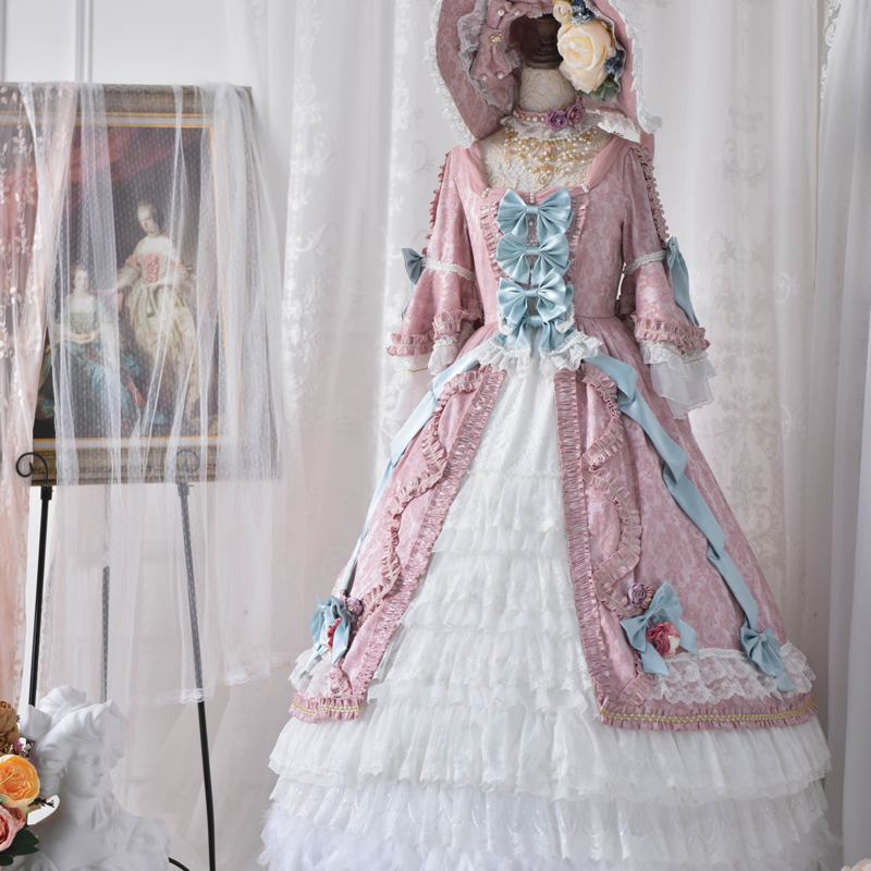 Rose Powder Single Skirt (In Stock)【 goods in stock 】 【 ZJ STORY 】 【 Peng Padu 】 ZJ19 limit Flower marriage Lolita skirt Lolita Dress