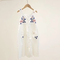 Váy trắng bp hoa cô gái áo vest cotton không tay váy xòe 2019 xuân hè - Váy shop quần áo cho bé