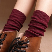 Mùa thu và mùa đông Sen Cô đại học vớ màu rắn vớ vớ Phiên bản Hàn Quốc của giày ống gió quốc gia retro vớ cotton