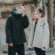 Cặp đôi mùa đông mới 2018 phiên bản Hàn Quốc của xu hướng áo khoác nam và nữ dụng cụ cotton quần áo ngắn phần dày dày trùm đầu