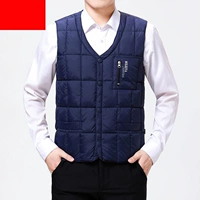 Áo vest nam trung niên cỡ lớn độn vest vest cha mặc ấm áo lót mùa xuân và mùa thu - Áo thể thao áo thun thể thao adidas