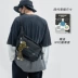 Mye Nhật Bản Thương hiệu Thương hiệu BADGE MESSENGER TAG cập đeo chéo nam túi đeo chéo hình hộp chữ nhật nam Túi đeo chéo