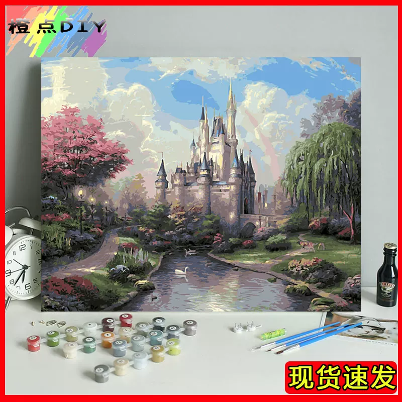 Disney, digital castle, photo, DIY, custom-made