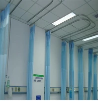 Медицинская штора, ткань с рельсами, металлическая подвеска, горка, алюминиевый сплав