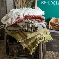 Morandi Morandi màu cotton jacquard tua chăn giải trí chăn điều hòa không khí chăn khăn trải bàn khăn choàng 122 - Ném / Chăn chăn tuyết nhung