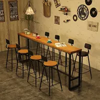 Hàn Quốc hình chữ nhật đa chức năng ban công nhỏ quầy bar cafe không thấm nước kinh doanh bàn ăn và ghế nội thất khách sạn - Giải trí / Bar / KTV ghế bàn bar