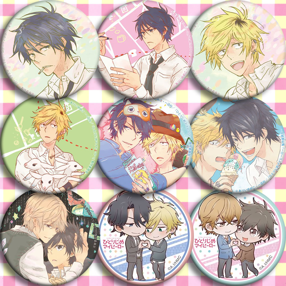 Hot Yaoi Anime Hitorijime My Hero two sided Pillow Case Cover 230