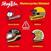 Tuyệt vời lái xe SURPRIDE xe máy rider xe máy cổ điển mũ bảo hiểm hợp kim huy hiệu trâm cài huy chương pin - Trâm cài
