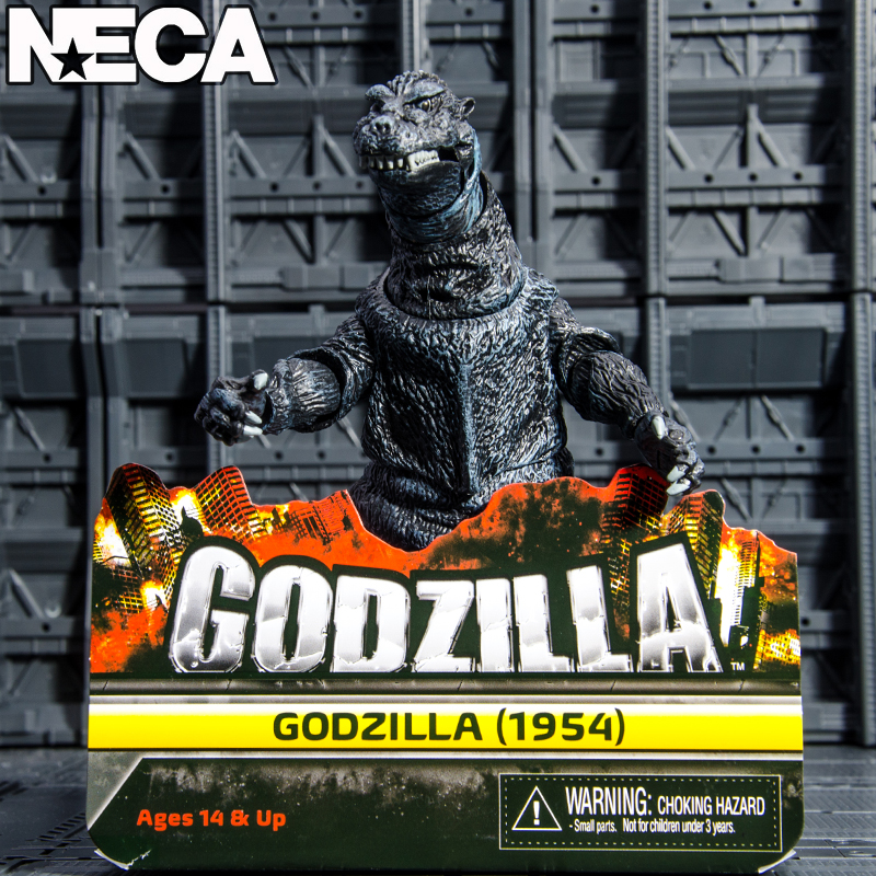 1954 & film editionNECA Godzilla 2019 film godzilla  burning red lotus Movable Garage Kit 7 inch Model Godzilla Monster