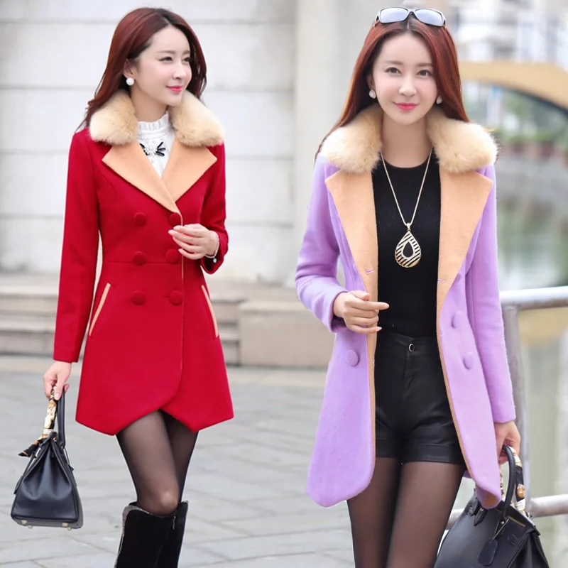 Áo khoác len dành cho nữ trưởng thành có chiều dài trung bình từ 25 đến 35 tuổi - Áo khoác dài