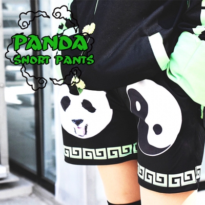 taobao agent Jier Harajuku China Wind Chinese Fat Dada Grand Panda Tai Chi Casual shorts ACDC RAG Taiwan General Agent