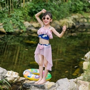 Đồ bơi cho bé gái áo tắm có dây đeo hai mảnh hè 2019 Cô gái mới trong bộ đồ bơi bikini cho trẻ em đại dương - Đồ bơi trẻ em