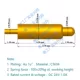 Đầu nối chân cắm lò xo pogopin hút từ với ăng ten lỗ vít đầu dò kiểm tra ống sạc kim pin kim