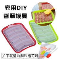 Chịu nhiệt độ cao và dễ dàng để mặc lò nướng bằng tay xúc xích silicone khuôn tự chế tại nhà tiện lợi thực phẩm cấp hấp khuôn oval