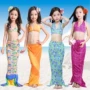 Bộ đồ bơi của nàng tiên cá bikini bikini ba mảnh phù hợp với bộ đồ bơi bé gái đi biển đuôi cá lớn - Đồ bơi trẻ em quần áo sành điệu cho be gái