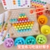 Montessori Preschool tay điện 3-6 tuổi Đũa Trân Châu Tong Yizhi đồ chơi bóng Clip cho trò chơi gia đình màu Đồ chơi bằng gỗ