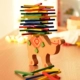 Đầy màu sắc voi lạc đà cọc chùm cân bằng cây gậy gỗ của khối âm nhạc giáo dục trò chơi đồ chơi gia đình trẻ em