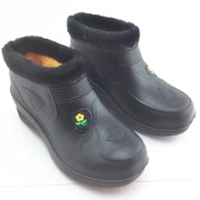 Giày cotton chống thấm xốp xốp đế dày một ấm dày ấm áp ngoài trời sang trọng chống trượt giày bông nam và nữ