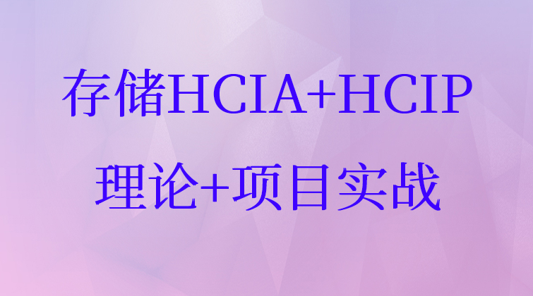存储HCIA+HCIP小直通车