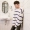 MRCYC lỏng áo len nam Hàn Quốc phiên bản của vòng cổ dài tay nam xu hướng áo thun sọc quần áo áo len dày áo len nam cổ tim