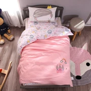 Bộ đồ giường trẻ em ba mảnh mẫu giáo chăn chồn - Bộ đồ giường trẻ em